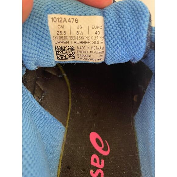 Women's Asics Gel Venture 7 Running Sneakers Size 8.5 Blue/Gray/Pink-Gently Used - Picture 9 of 12
